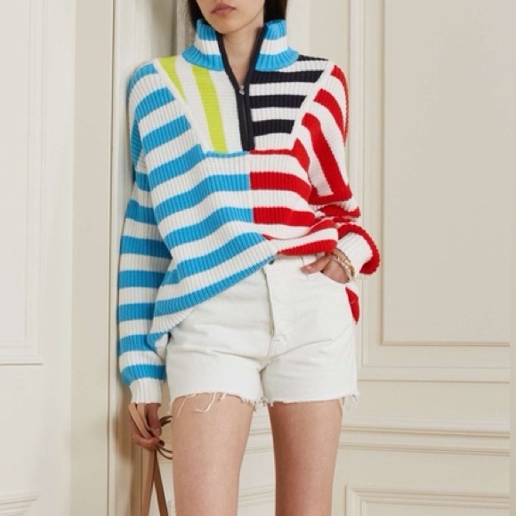 STAUD Sweaters - STAUD Multicolor Striped Sweater